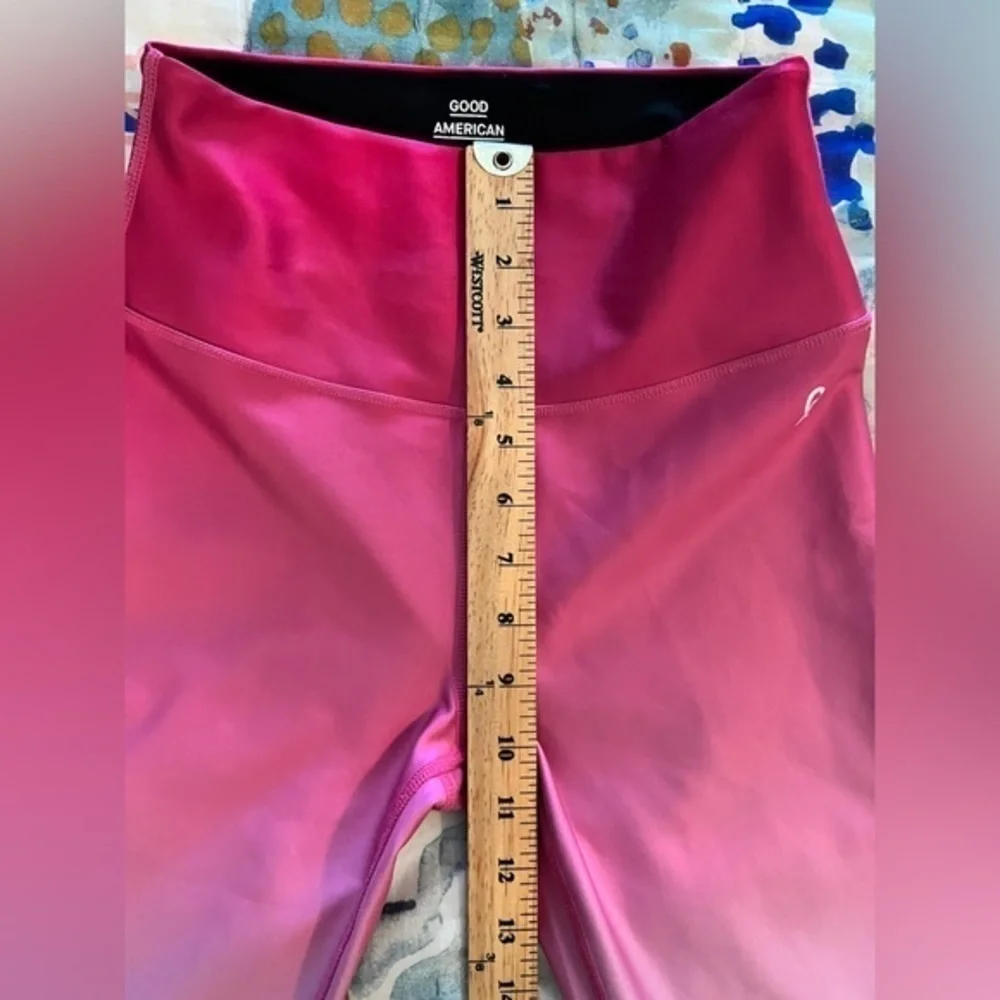 GOOD AMERICAN S Core Strength Pink Ombré leggings Leggings